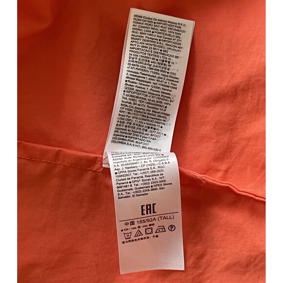 Gap Dress Women Coral Tiered Tie Back Maxi Cotton Pockets Classic Sz 8 T NWT - Picture 11 of 11